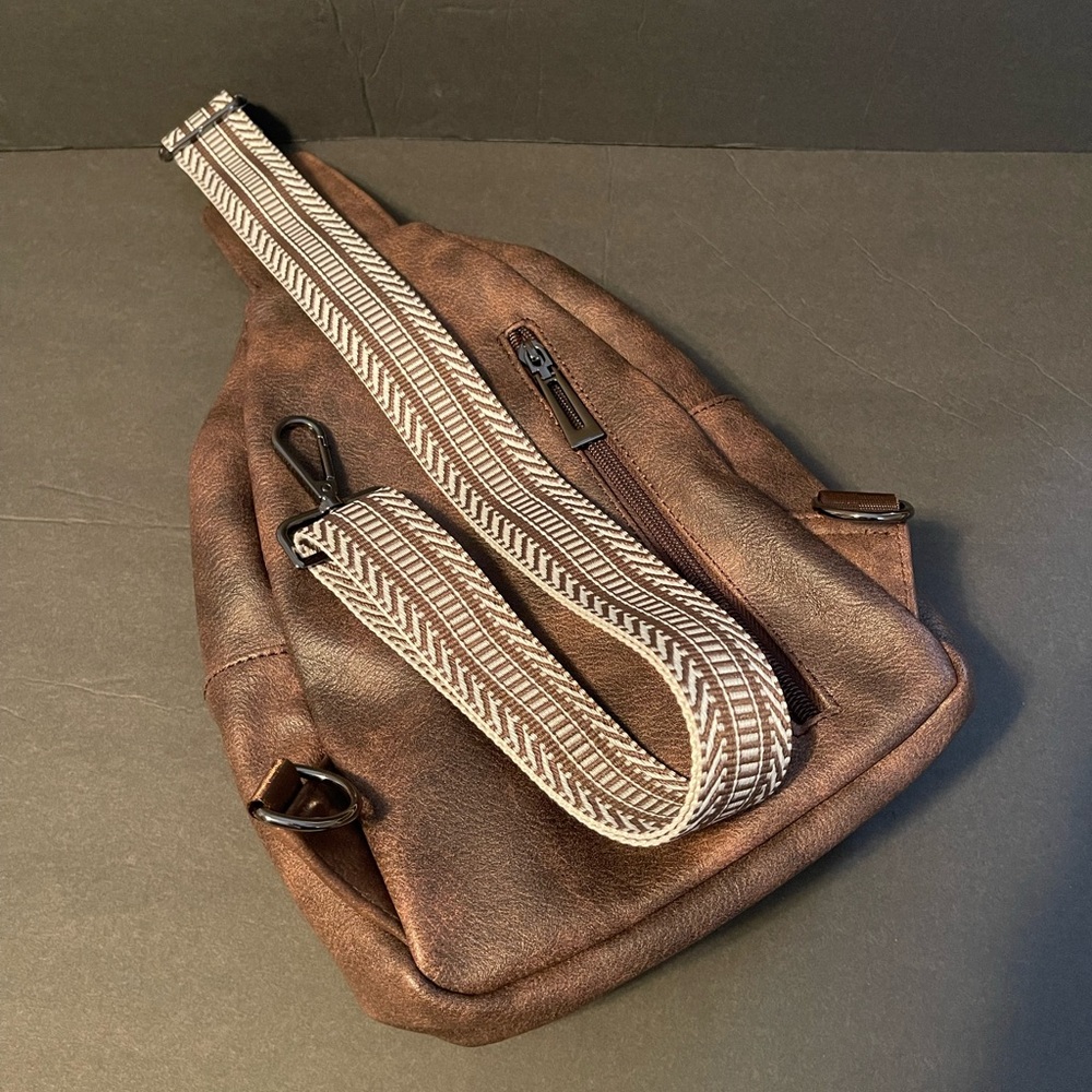 Brown Leather Sling Bag - Picture 4 of 13